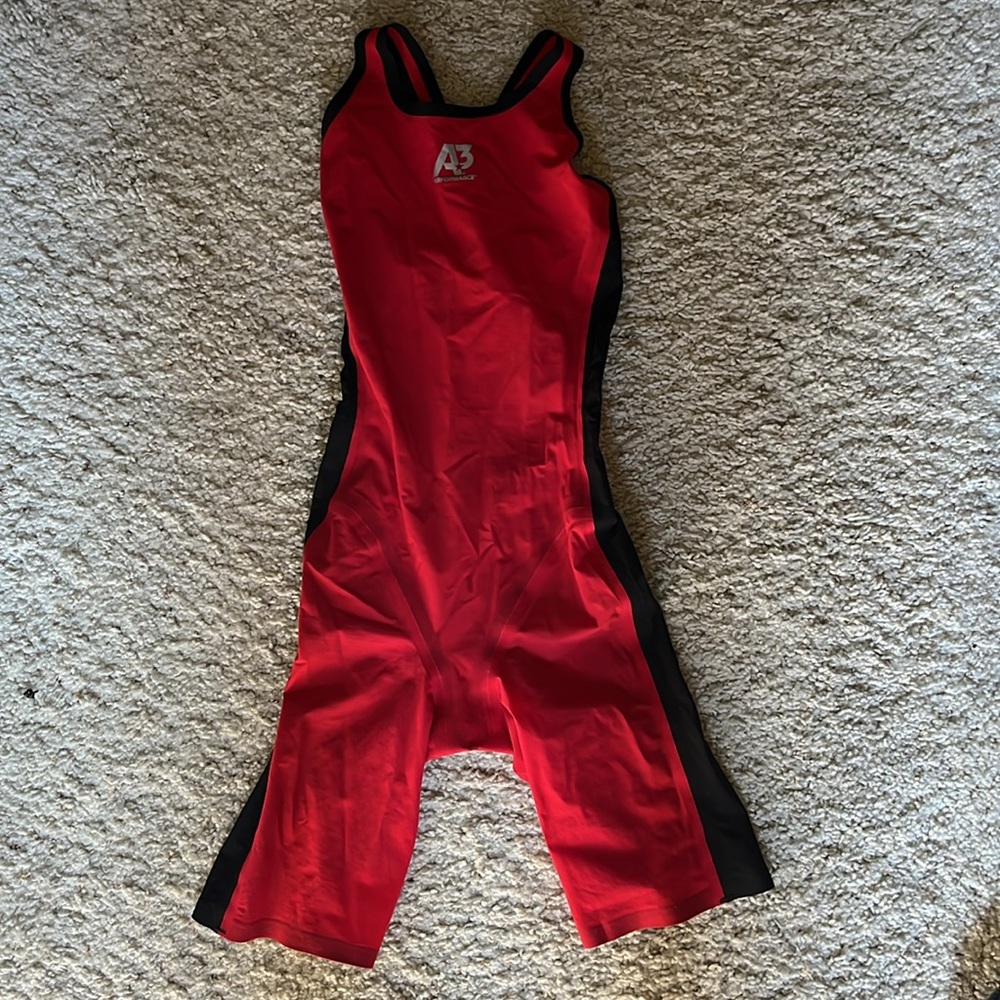 A3 Performance Women's VICI Open Back Technical Racing Suit Swimsuit Black
